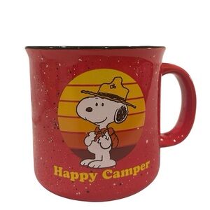 Snoopy Happy Camper Red Mug